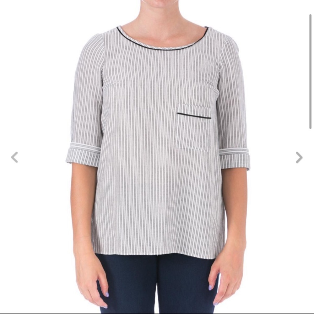 NWT Elizabeth & James Striped Cotton Top MSRP $295